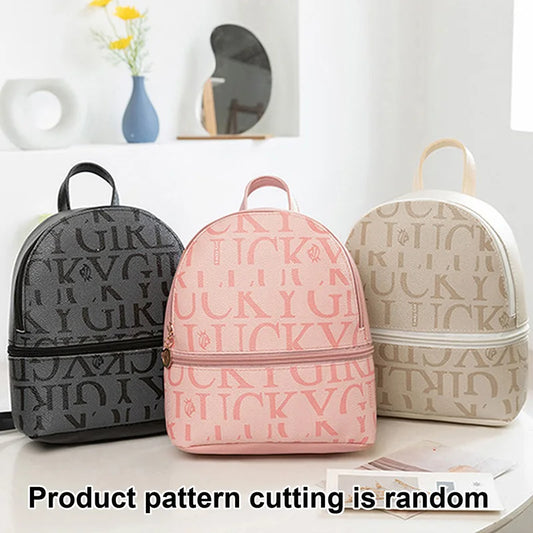 PU Leather Mini Backpack Retro Crossbody Bag For Unisex Casual