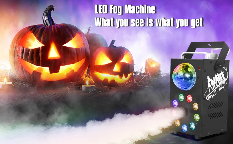Datewink 700W Fog Machine With 9 LED RGB Stage Lights