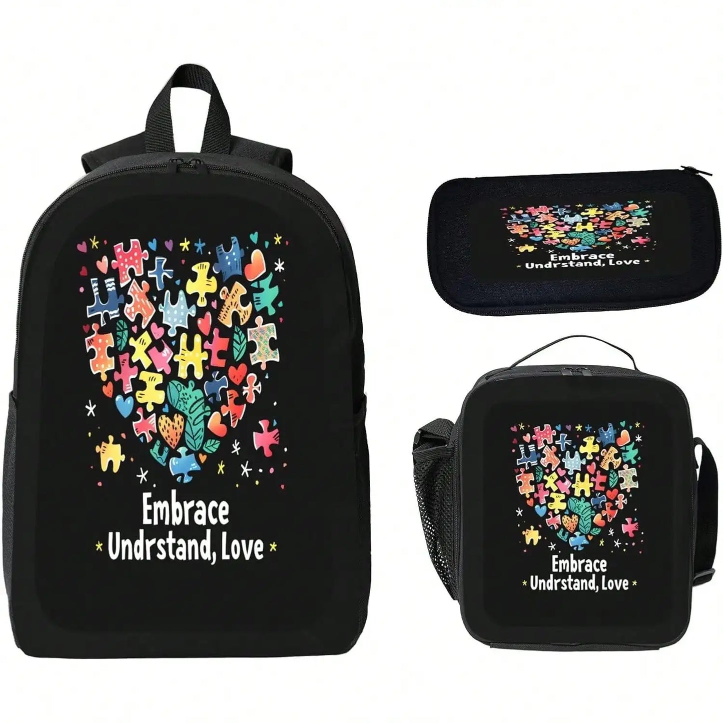 Unisex Vintage Modern Radio Backpack With Lunch Bag