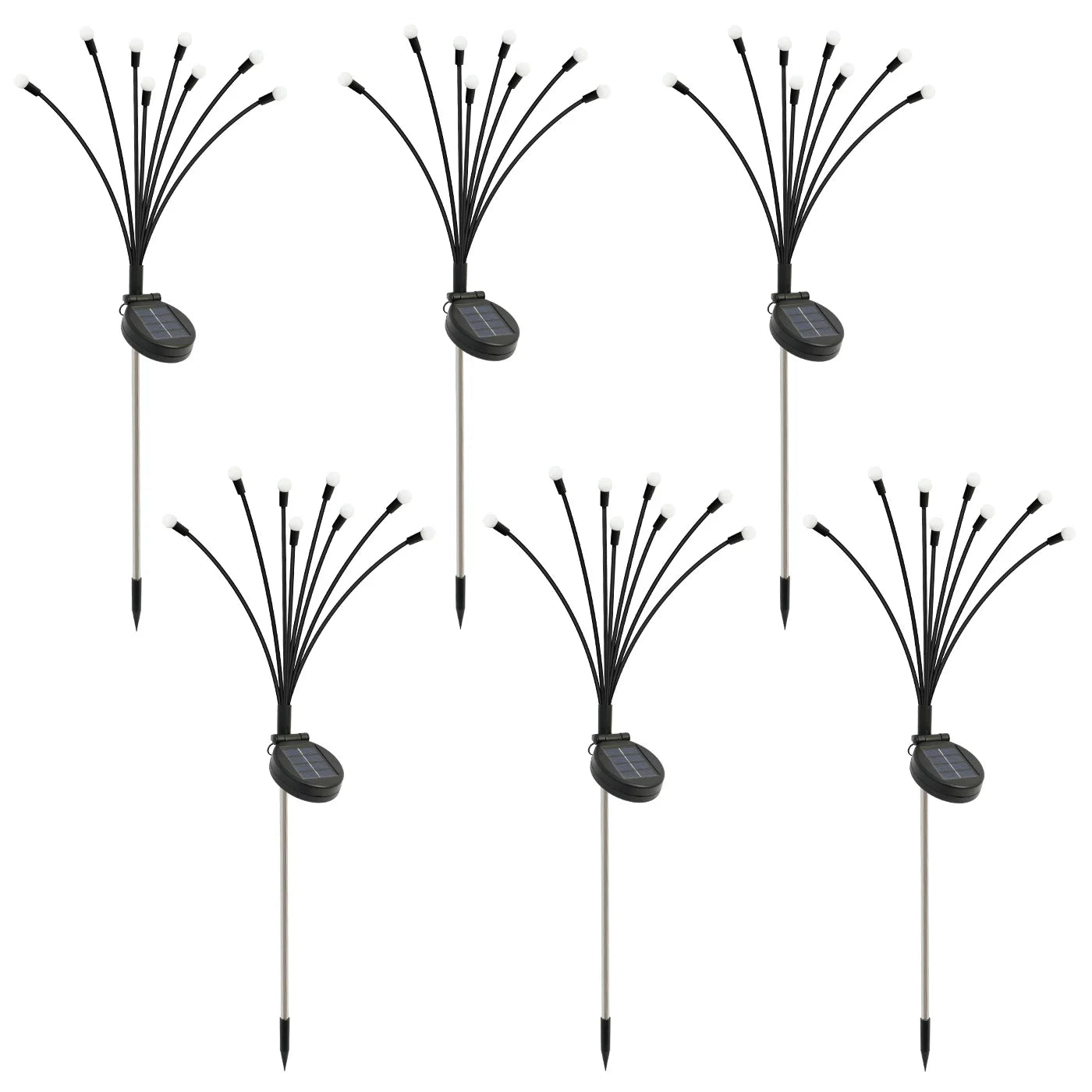 8 Head Solar Firefly Lights LED Decorative Landscape Lighting WeatherproofDurable