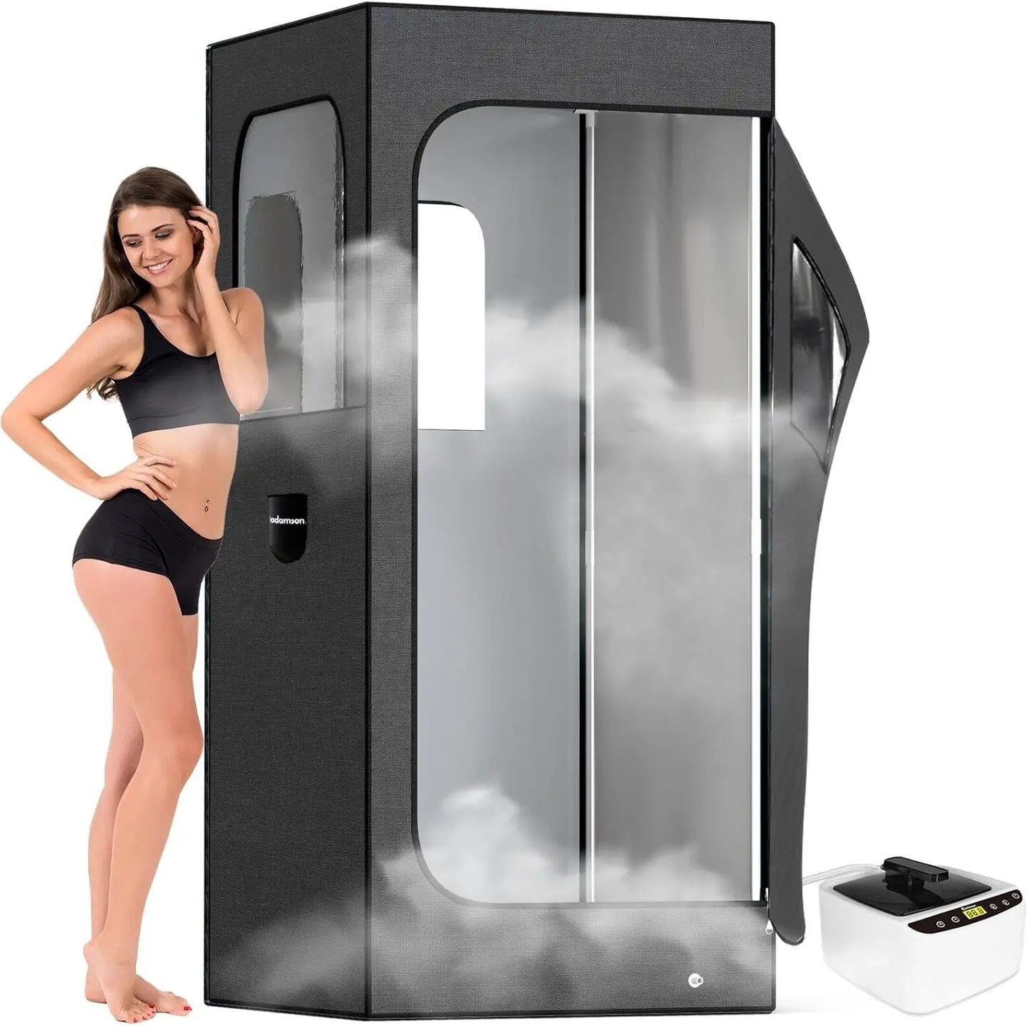 Portable Steam Sauna Tent For Home Spa With Transom Windows