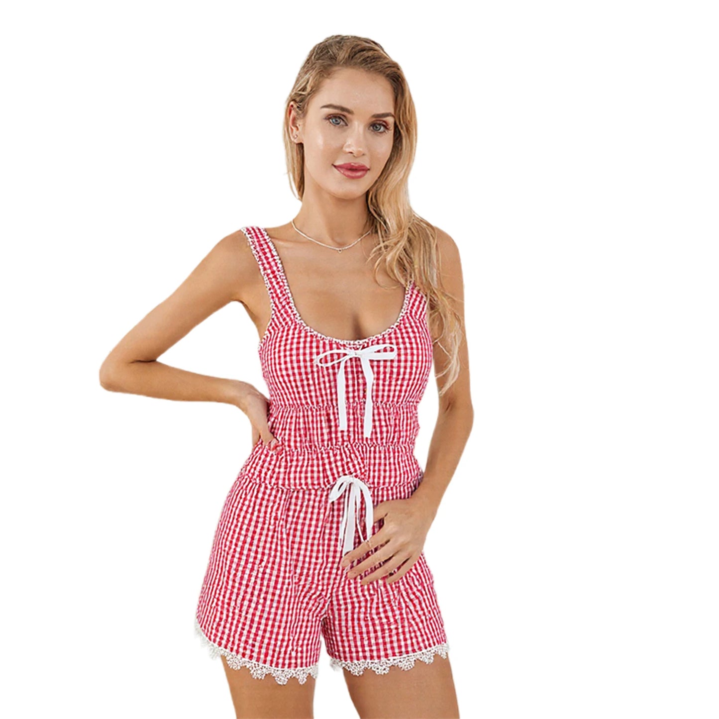 Sleeveless V Neck Crop