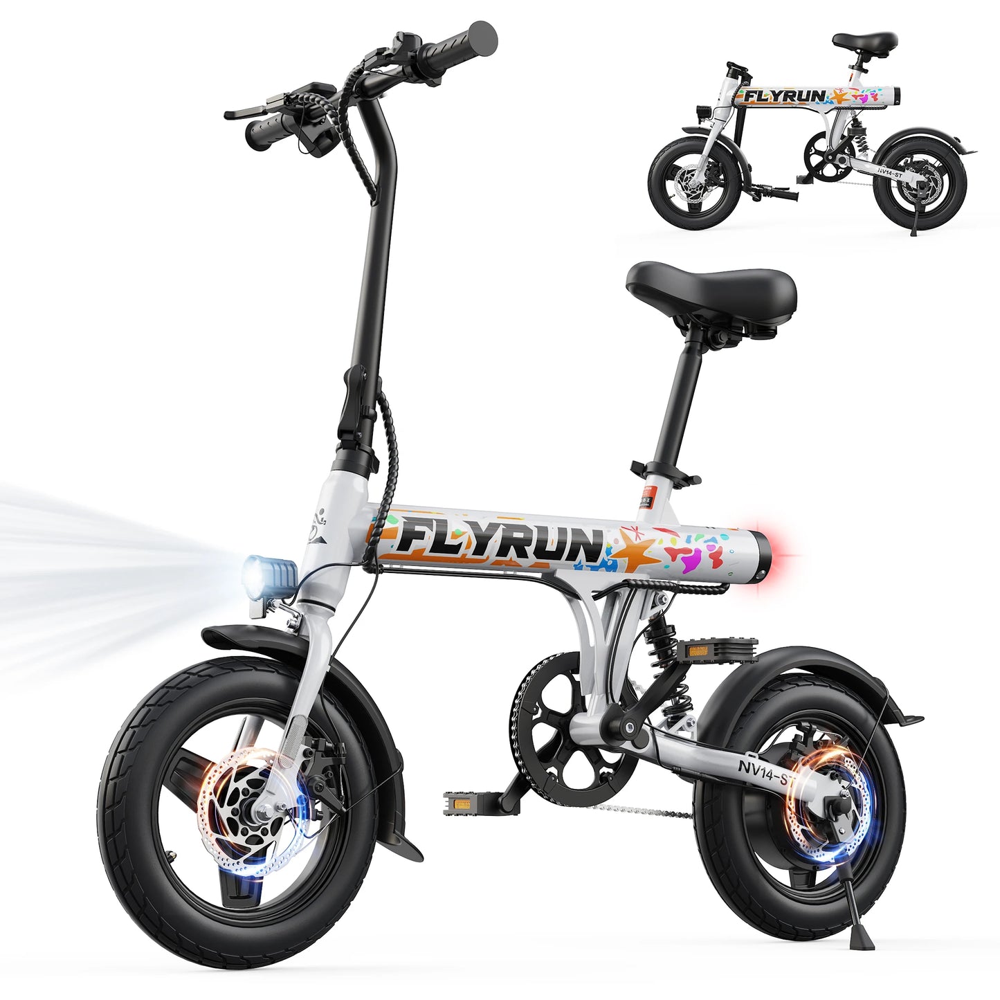 Flyrun NV14-ST Electric Bike 500W Peak Motor Road Bicycle
