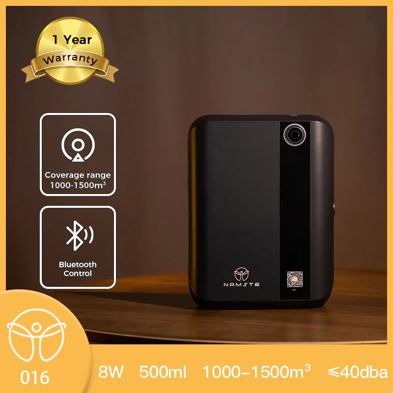 Namste Bluetooth Aroma Diffuser With Essential Oils 1000-1500m3 Coverage