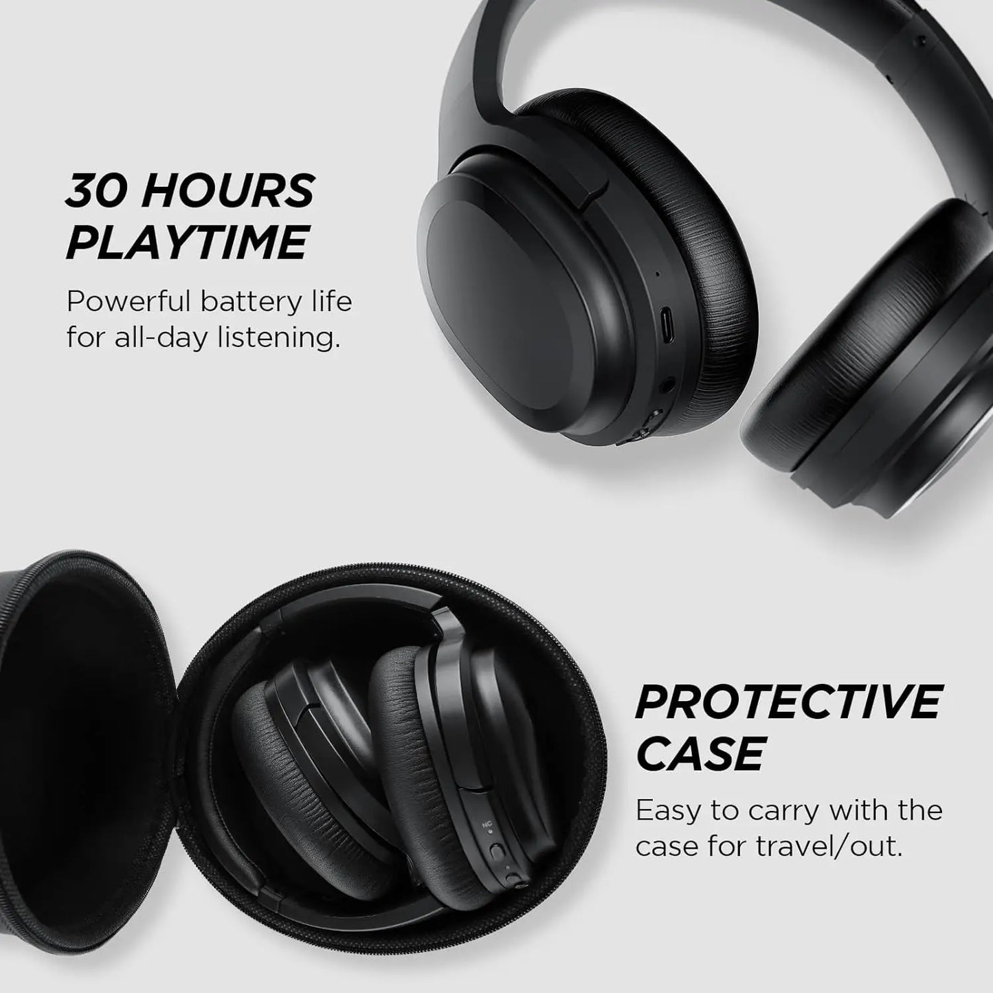 Wireless Hybrid Active Noise Cancelling Headphones Premium