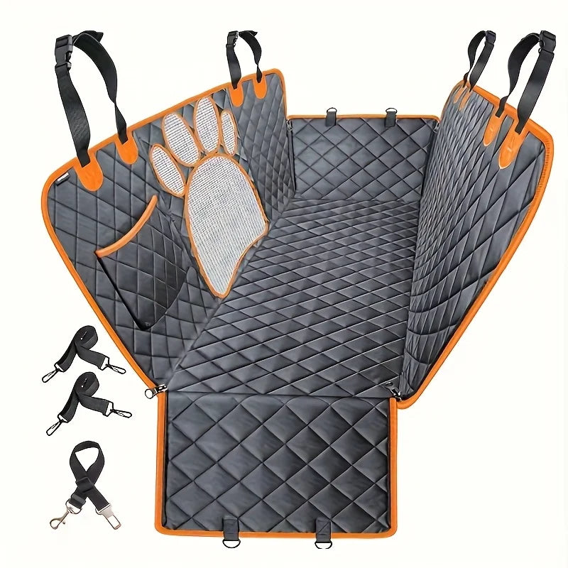 Waterproof Dog Seat Cover With Durable Side Flaps For Cars