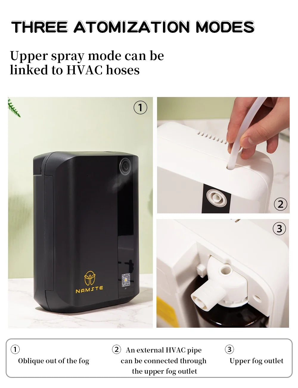 Namste Bluetooth Aroma Diffuser With Essential Oils 1000-1500m3 Coverage