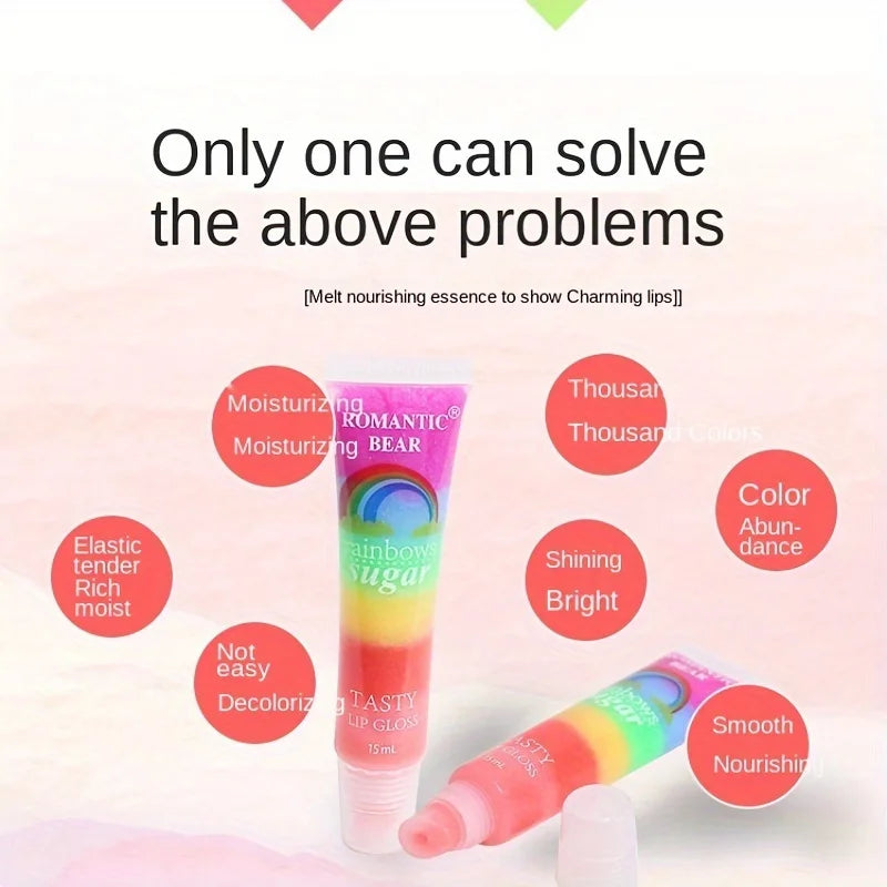 Lip Gloss Set With Pearlescent Shine 15 Piece Glitter