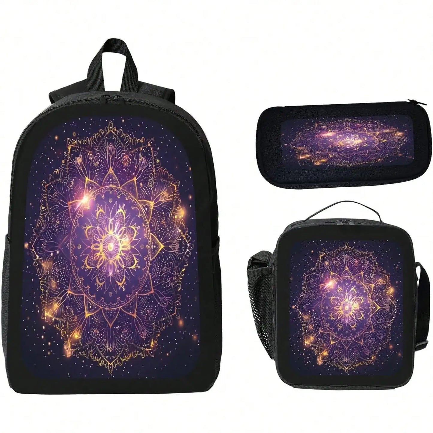 Unisex Vintage Modern Radio Backpack With Lunch Bag
