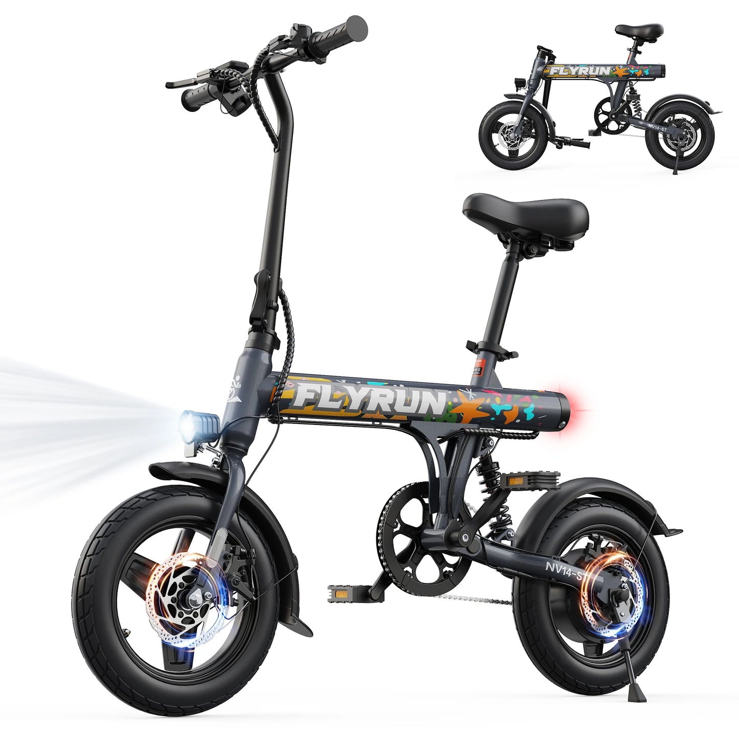 Flyrun NV14-ST Electric Bike 500W Peak Motor Road Bicycle