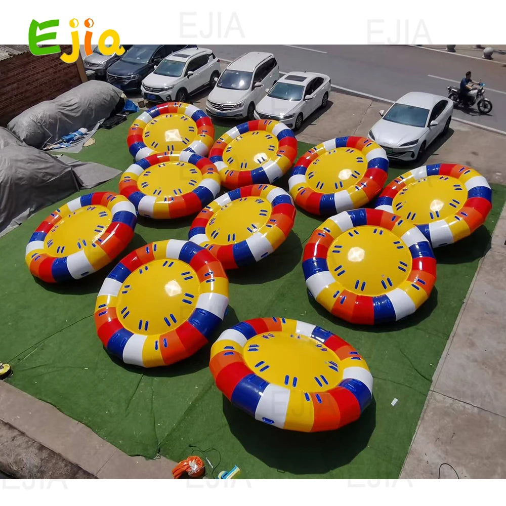 Inflatable Water Spinning UFO Towable Tube For Pools And Lakes Heavy Duty
