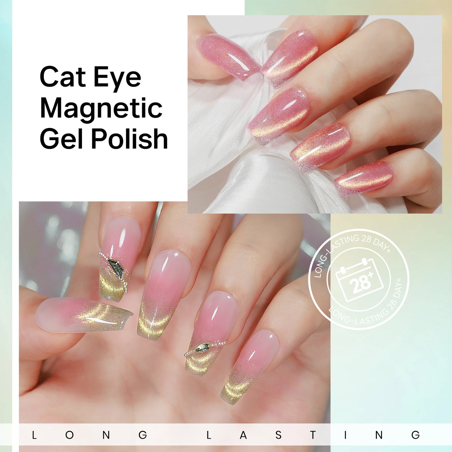 MIZHSE Magnetic Cat Eye Gel Polish Set With Magnet