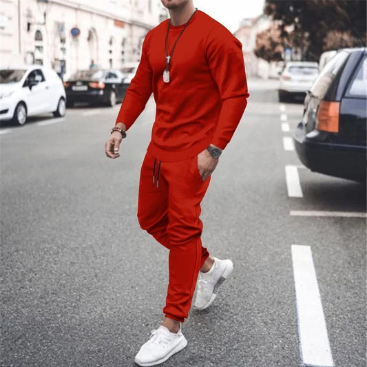 Men's Two Piece Running Sweatshirt and Sweatpants Set