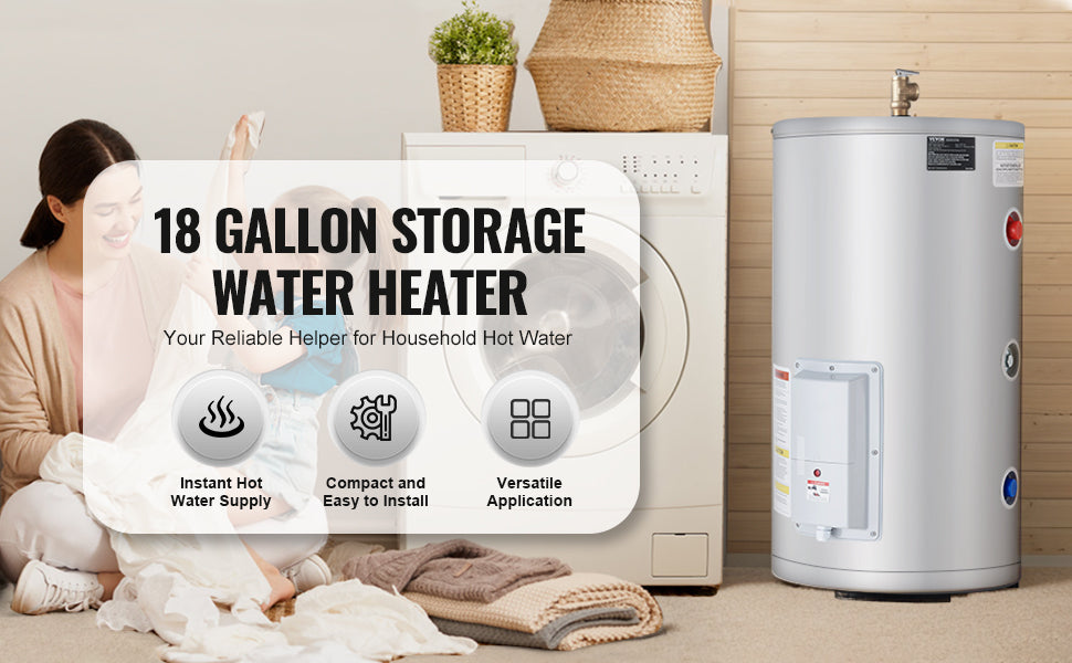 SucceBuy 75L Electric Water Heater Tankless Instant Hot Water Heater