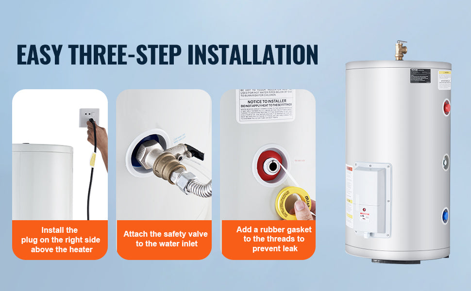 SucceBuy 75L Electric Water Heater Tankless Instant Hot Water Heater